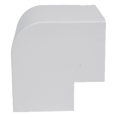 Esquinero Exterior Color Blanco de PVC Auto Axtinguible, Para Canaleta TMK-4577 (5510-02001)