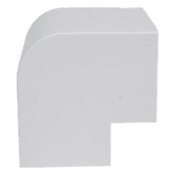 Esquinero Exterior Color Blanco de PVC Auto Axtinguible, Para Canaleta TMK-4577 (5510-02001)