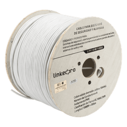 Cable para Alarma / 6 Conductores / 18 AWG / CMR Riser / 305 m (1000 ft) / Blanco