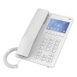 Teléfono IP Hotelero / WiFi 6 Dual-Band / 2 Líneas SIP / Pantalla LCD Color / Opus HD / USB-C / GDMS Cloud