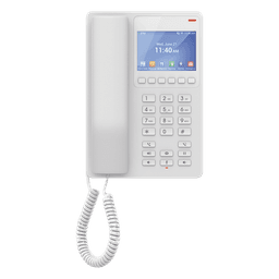 Teléfono IP Hotelero / WiFi 6 Dual-Band / 2 Líneas SIP / Pantalla LCD Color / Opus HD / USB-C / GDMS Cloud