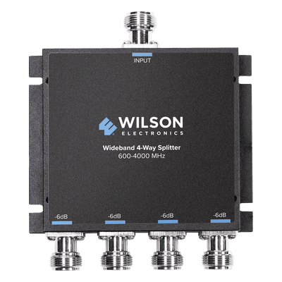 Divisor de potencia / 4 salidas / 50 Ohm / 600-4000 MHz / N-Hembra / -6 dB pérdida por salida