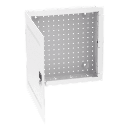 Gabinete de Montaje en Pared / 14 in de Altura / Acero Calibre 18 / Carga 16 kg (35 lb) / Puerta Reversible con Cerradura / Ventilación Integrada