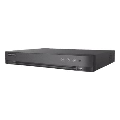 [Audio Bidireccional] DVR 4 Canales TurboHD + 1 Canal IP / 2 Megapixel (1080p) Lite / Acusense Lite (Evita Falsas Alarmas) / Audio por Coaxitron / 1 Bahia de Disco Duro / H.265+ / Salida de Vídeo Full HD