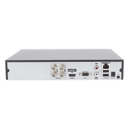 [Audio Bidireccional] DVR 4 Canales TurboHD + 1 Canal IP / 2 Megapixel (1080p) Lite / Acusense Lite (Evita Falsas Alarmas) / Audio por Coaxitron / 1 Bahia de Disco Duro / H.265+ / Salida de Vídeo Full HD