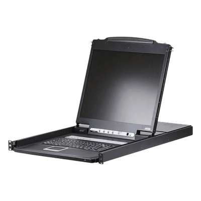 Conmutador KVM LCD / 19' LED / 8 Puertos / VGA / USB y PS/2 / 1280x1024 a 75 Hz / Control en Cascada hasta 128 Ordenadores