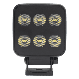 Luz de Trabajo Ultra brillante Cuadrada, 6 LED, 6552 Lúmenes, 12-24 Vcd