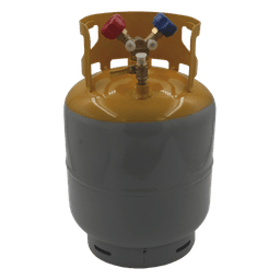 Cilindro Portátil para Refrigerante / 30 lbs (13.6 kg) / 11.9 Litros / Presión 3.0 MPa / Acero HP295 / Válvula de Seguridad Integrada / Operación -20 °C a 45 °C