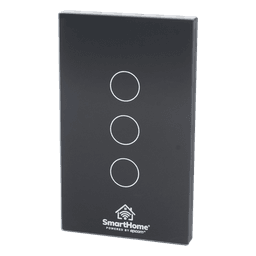 Apagador Inteligente Wi-Fi / 3 Circuitos / 2.4 GHz / 100V-250V / Control por Voz / App Móvil