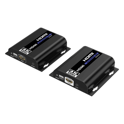 Extensor HDMI IP / 4K @60Hz / 120 m (393.7 ft) / Cat 6 / HDR10 / 18 Gbps / IR Bidireccional / Aluminio