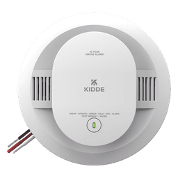 Detector de humo fotoeléctrico alámbrico 120 V CA con batería sellada de 10 años, interconexión hasta 24 dispositivos, paquete de 6
