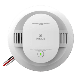 Alarma combinada de humo y monóxido de carbono, cableada a 120V CA con respaldo de batería AA, interconectable, paquete de 6