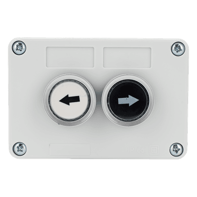 Botonera doble / IP40 / NO / 24VDC / 106 x 72 x 58 mm / 4.2 x 2.8 x 2.3 in