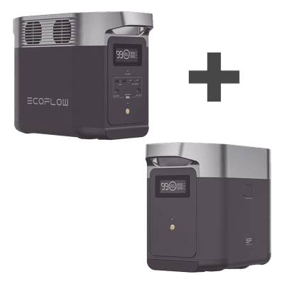 Kit Estación de Energía Portátil / 2048Wh Total LiFePO4 / 1800W AC 2700W Ráfaga / Wi-Fi y Bluetooth / 3000 Ciclos