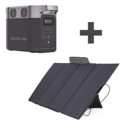 Kit Estación de Energía Portátil / 1024Wh LiFePO4 / Panel Solar Flexible 400W / 3000 Ciclos / X-Boost 2400W