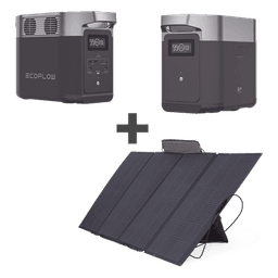 Kit Estación de Energía Portátil / 2024Wh Total / 1800W CA / 400W Solar Flexible / 3000 Ciclos LFP