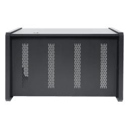 Escritorio de Monitoreo Profesional / 1300 x 750 x 800 mm / Metal de Alta Resistencia / Tapas Retirables / 100 kg / Gris Oxford