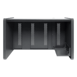 Escritorio de Monitoreo Profesional / 1300 x 750 x 800 mm / Metal de Alta Resistencia / Tapas Retirables / 100 kg / Gris Oxford