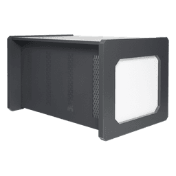 Escritorio de Monitoreo Profesional / 1300 x 750 x 800 mm / Metal de Alta Resistencia / Tapas Retirables / 100 kg / Gris Oxford