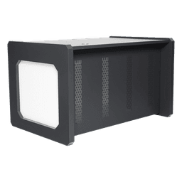 Escritorio de Monitoreo Profesional / 1300 x 750 x 800 mm / Metal de Alta Resistencia / Tapas Retirables / 100 kg / Gris Oxford