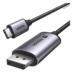 Cable USB-C a DisplayPort 1.4 / 3 m (9.84 pies) / 8K@60Hz / 4K@240Hz / HDR10+ / eARC / Thunderbolt 3 y 4 / Nylon trenzado