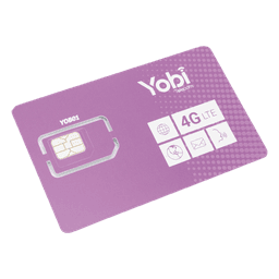 SIM Yobi para dispositivos móviles 3G/4G con recarga de 5GB cada mes durante 1 año de servicio (solo datos)