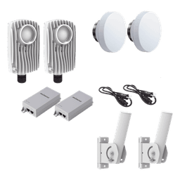 Kit de radios inalámbricos / 1.75 Gbps PTMP / 2.0 Gbps PTP / 4.9-6.4 GHz / IP67 / 12 dBi / PoE incluido