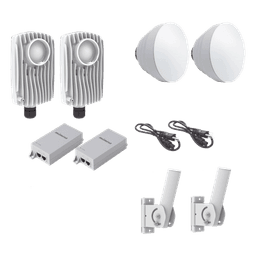 Kit de radios inalámbricos / 1.75 Gbps PtMP / 5.1-6.4 GHz / 16 dBi antenas / IP67 / 23 dBi ganancia total / 0.5 m cable incluido