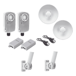 Kit de radios inalámbricos / 1.75 Gbps PtMP / 5.1-6.4 GHz / 25 dBi / IP67 / 492 pies de alcance