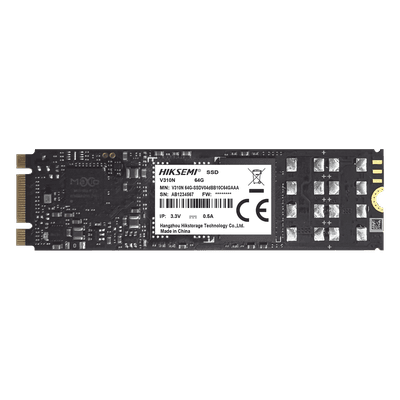 SSD M.2 para Videovigilancia Móvil / 512 GB / SATA III / 550 MB/s Lectura / 525 MB/s Escritura / 24/7 / 0°C a 70°C