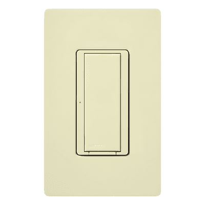 Switch on/off inalámbrico / Doble voltaje 120-277 V / 8 A iluminación / 1/10 HP 3 A motores / Sin neutro / RadioRA 2