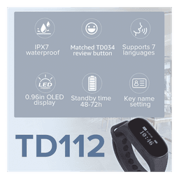 Reloj Buscador IP / IPX7 / Pantalla OLED / 80-100 m (262.5-328.1 ft) Alcance / 48 Horas Standby / 10 Mensajes / 7 Idiomas / 180 mAh