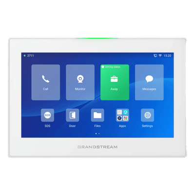 Estación de Intercomunicación SIP con Wi-Fi 6, Bluetooth y Control Total para Agendamiento de Salas y Edificios Inteligentes (Color Blanco)