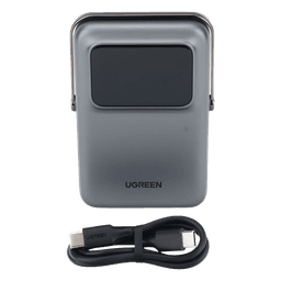 Power Bank Inalámbrico / 10000 mAh / Carga Inalámbrica 7.5W / USB-C 20W / Pantalla TFT con Emojis / Soporte Plegable / Succión Magnética 10N