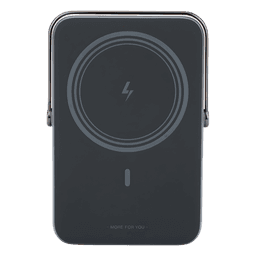 Power Bank Inalámbrico / 10000 mAh / Carga Inalámbrica 7.5W / USB-C 20W / Pantalla TFT con Emojis / Soporte Plegable / Succión Magnética 10N