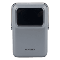 Power Bank Inalámbrico / 10000 mAh / Carga Inalámbrica 7.5W / USB-C 20W / Pantalla TFT con Emojis / Soporte Plegable / Succión Magnética 10N