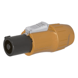 Conector PowerCom Macho / IP65 / 20 A / 250 V CA / Trifilar L-N-PE / Bloqueo Rápido