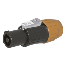 Conector PowerCom Macho / IP65 / 20 A a 250 V CA / Tres Núcleos / Bloqueo Rápido / Carcasa Amarilla