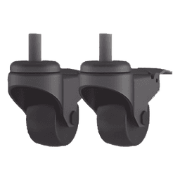 Ruedas de 4 pulgadas / Rosca M12 / Freno de cable / Diámetro 100 mm (3.94') / Ancho 28 mm (1.1')