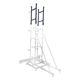 Accesorio Estructural Tipo H / Pantalla 1.5 m x 3 m / Aluminio / Base Modular 1 m (3.3 ft) / Pintura Electrostática Negra / Ganchos de Seguridad Integrados