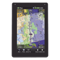 Navegador portátil aera 760, muestra información de trafico aéreo y una excelente visualización por medio de su  pantalla con visión 3D  touch screen.