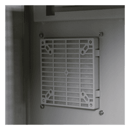 Gabinete de Acero para Exterior / IP55 / IK10 / Ventilador 110 VCA / Montaje Rack 19" / 593 x 609 x 399 mm (23.3 x 24 x 15.7 in)