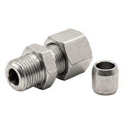 Adaptador para Manguera Piloto de Alta Presión / DN4 (1/16") / Rosca M12 x 1.5 / Sello DKOL 24° / 375 bar (5439 psi) / Acero Galvanizado / cULus / FM Approved