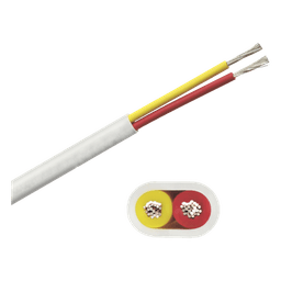 Cable Plano Marino / Calibre 16 / 2 Conductores Rojo y Amarillo / 100 pies (30.48 m)