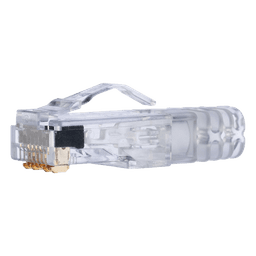 Plug RJ45 Cat6 / 3 Piezas / 23-24 AWG / 50μ Oro / 2500 Ciclos / 100 Piezas