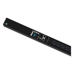 PDU Monitoreable / 16 Salidas NEMA 5-20R / Entrada NEMA 5-15P / Vertical / 120 Vca / 15 A / Cable 3 m (9.8 ft) / Rango 10°C a 60°C