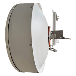 Antena Direccional / 2 ft (0.6 m) / 5.9-7.2 GHz / Ganancia 32 dBi / Polarización Dual Slant 45° y 90° / Conector N-Hembra / Resistencia Viento 124 km/h (77 mph)