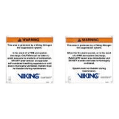 Señalamiento de Advertencia Interior Nitrogeno | Sistemas de Extinción Oxeo