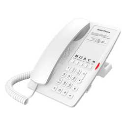 Teléfono IP Hotelero / 2 Líneas SIP / 5 Teclas Programables / Puerto USB-A 5V/2A / PoE 802.3af / Audio HD Manos Libres