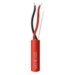 Carrete de Alambre de 305 Metros (1000 Pies) / 2 x 12 AWG / Riser / Tipo FPLR-CL3R / Color Rojo / Para Aplicaciones en Paneles de Detección de Incendio y Sistemas de Evacuación